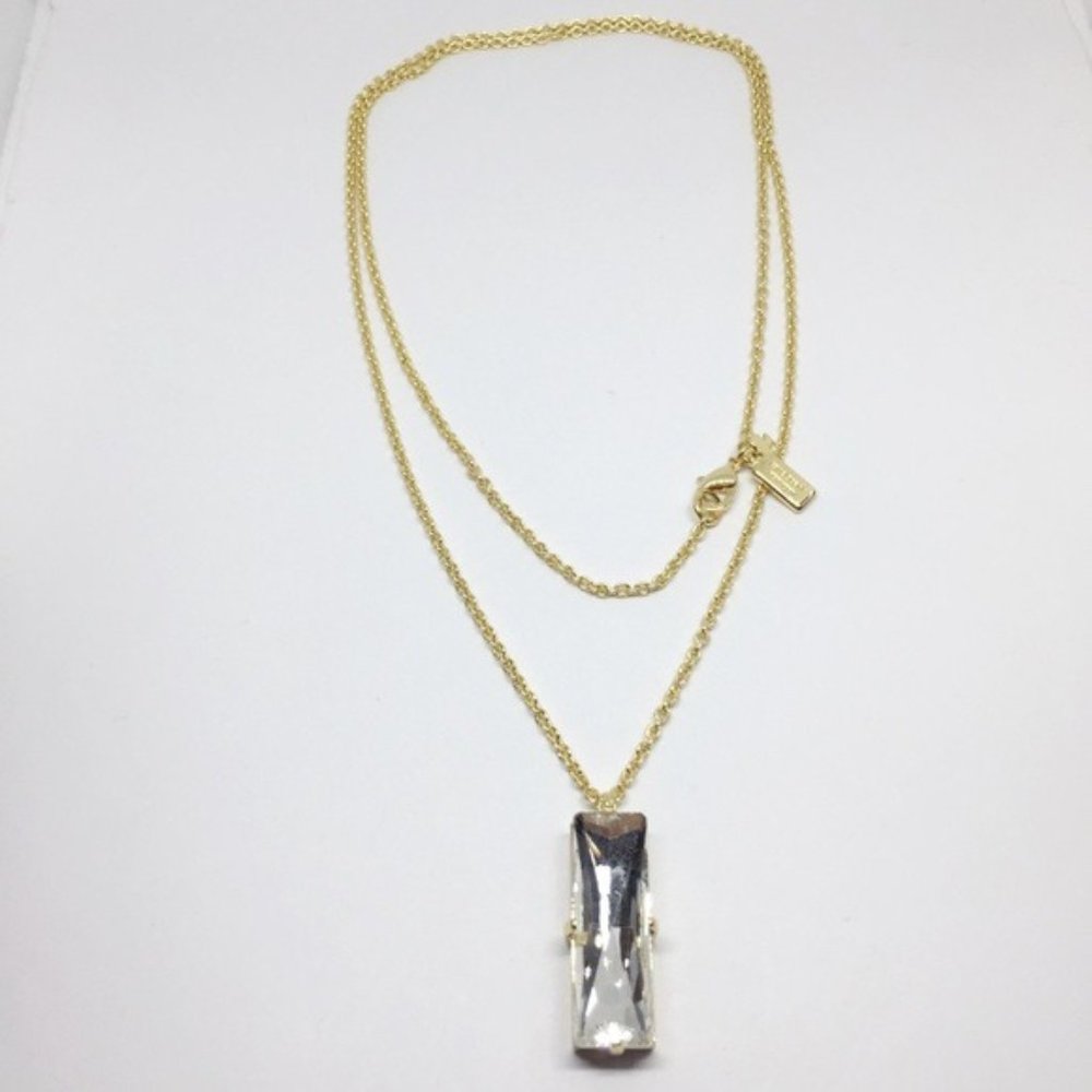 NWOT Kate Spade silver crystal necklace